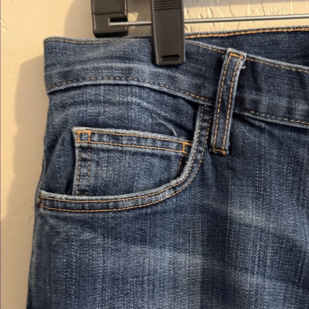 Current/Elliott The Boyfriend Dark Blue Straight Jeans Woman 27 - Picture 3 of 10